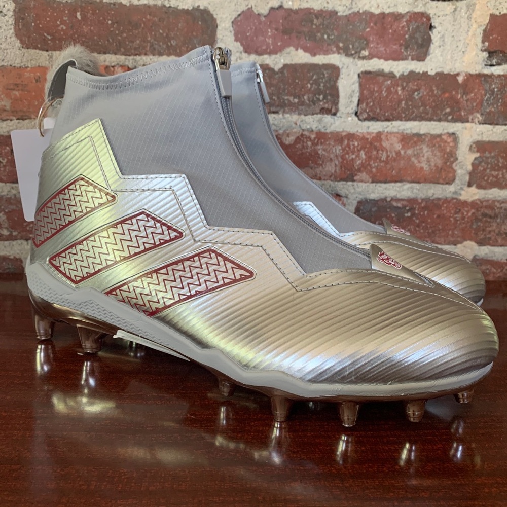 Adidas Nasty Fly NC State Wolfpack Player Issue Football Cleats Sz 12.5 HQ6405